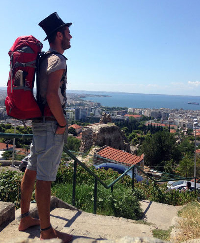 Blick über die wunderschöne Stadt Thessaloniki kurz vor der Weiterfahrt nach Katerini